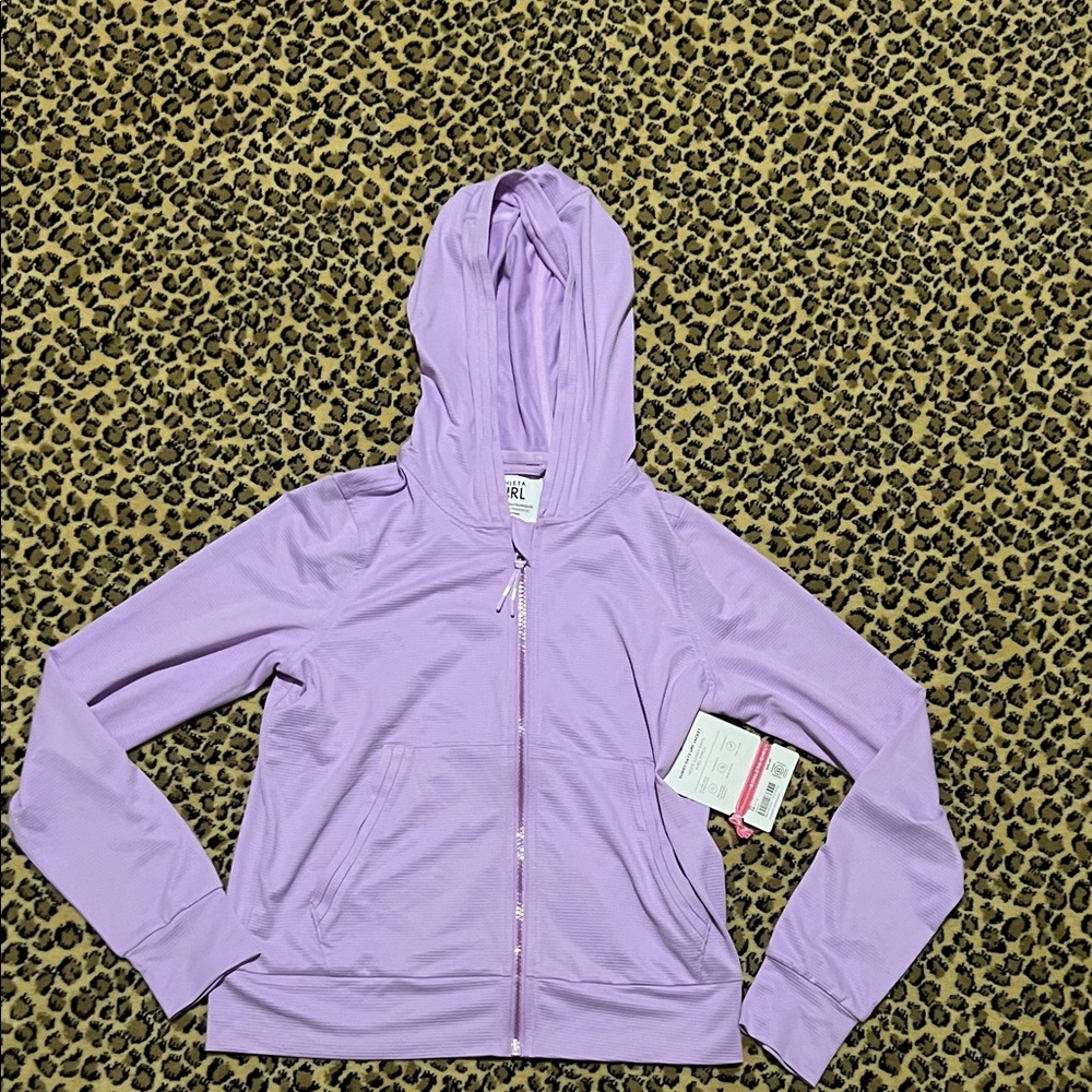 Athleta Kids size 12 Purple Zip-Up Hoodie